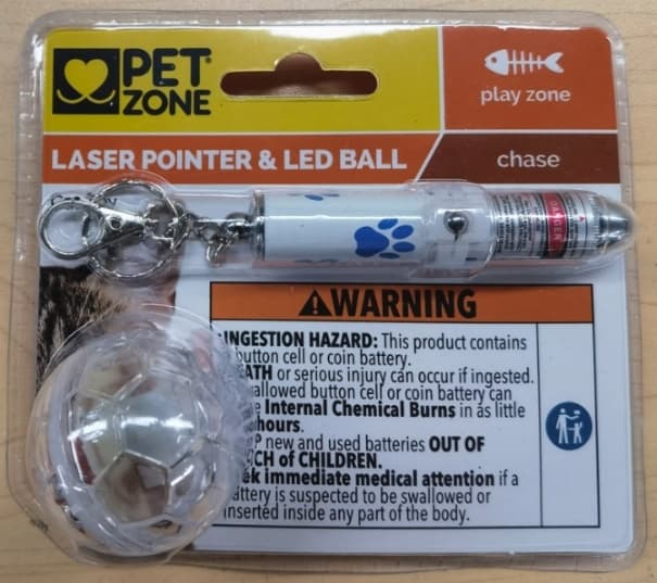 Recalled Pet Zone Laser Pointer & LED Ball Pet Toys: The recalled pet toys violate the mandatory standard for consumer…