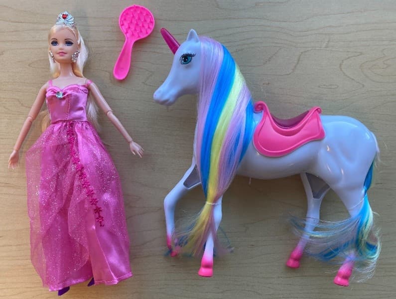 Recalled Bettina Doll Set with Magic Light Unicorn: The doll sets violate the mandatory standard for toys because the…
