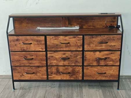 Recalled KKL Fabric 9-Drawer Dressers — The recalled dressers are unstable if they are not anchored to the wall, posing a…