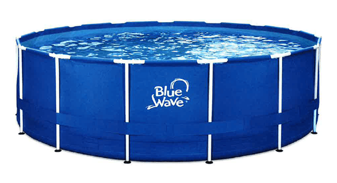 Recalled Blue Wave brand 48-inch and taller above-ground pools: The compression strap that surrounds the outside of the pool…
