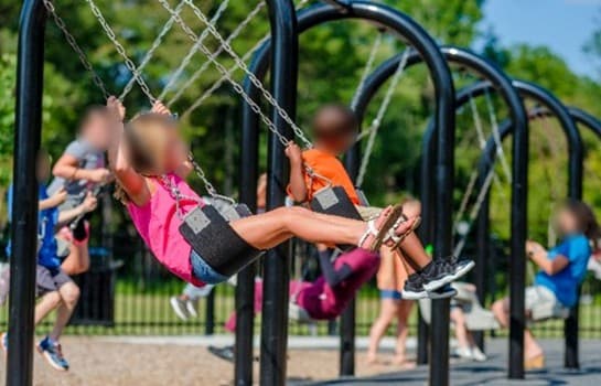 Recalled Playground Swing Set Seats: The rivets used to support the swing seat can fail, posing a fall hazard to children