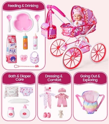 Recalled BABESIDE Doll and Stroller Toys — The recalled toys violate the small parts ban because they are intended for…