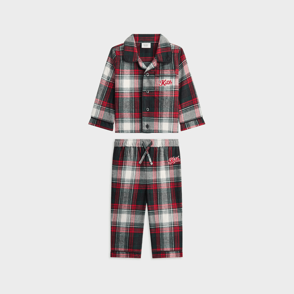 Recalled Kids Kithmas Plaid Lounge Sets — The recalled children's loungewear sets violate the mandatory flammability…