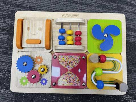 Recalled Small Fish Montessori Busy Board Toys — The busy boards violate the mandatory safety standard for toys because…