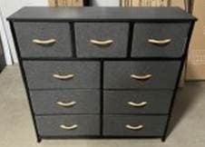 Recalled Wade Logan Annyka 9-Drawer Fabric Dressers — The recalled dressers are unstable if they are not anchored to the…