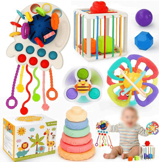 Recalled Chillife 5-in-1 Montessori Baby Toy Sets: The recalled baby toy sets contain a pull string teething toy that…