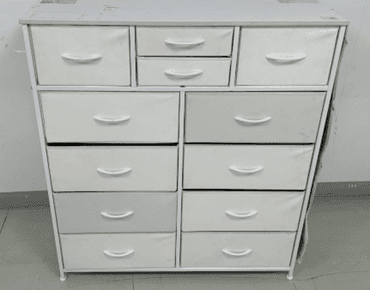 Recalled Lulive 12-Drawer Dressers — The recalled dressers are unstable if they are not anchored to the wall, posing serious…