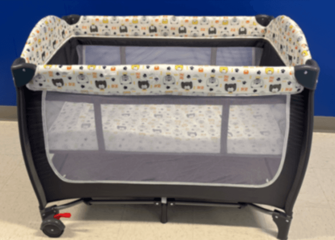 Recalled Play Yards: The play yards violate the mandatory standard for play yards
