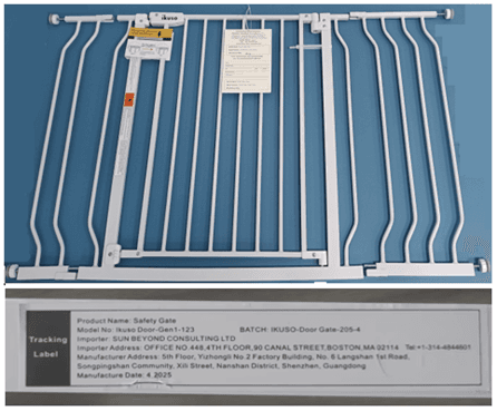 Recalled Ikuso Safety Gates: The recalled gates violate the mandatory standard for expansion gates and expandable enclosures…