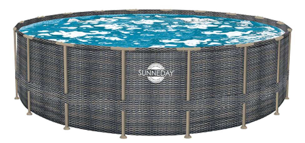 Recalled Sunneday and Blue Bay brand 48-inch and taller above-ground pools: The compression strap that surrounds the outside…