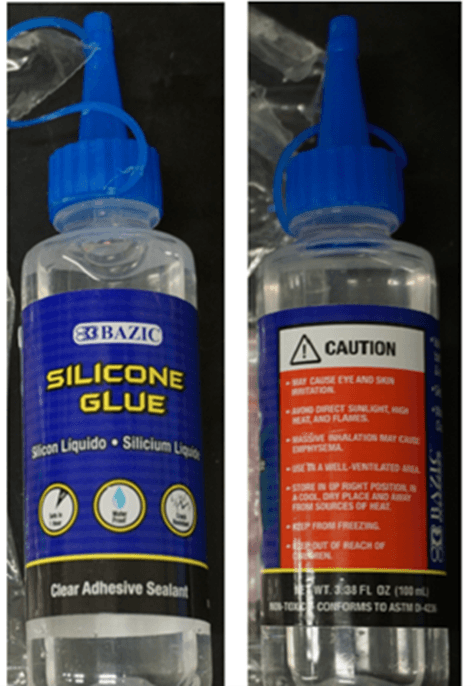 Recalled Bazic Silicone Glue: The glue contains methanol, which must be in child-resistant packaging, as required by the…