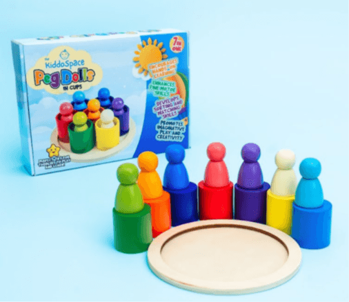 Recalled TheKiddoSpace Peg Dolls in Cups Toys: The recalled toys are intended for children under three years old and the…