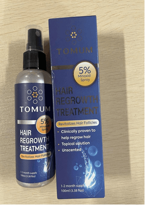 Recalled Tomum Hair Regrowth Treatment with Minoxidil for Men and Women Spray Bottles