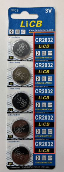 Recalled LiCB CR2032 3V Lithium Coin Batteries — The recalled coin batteries are not in child-resistant packaging and do not…