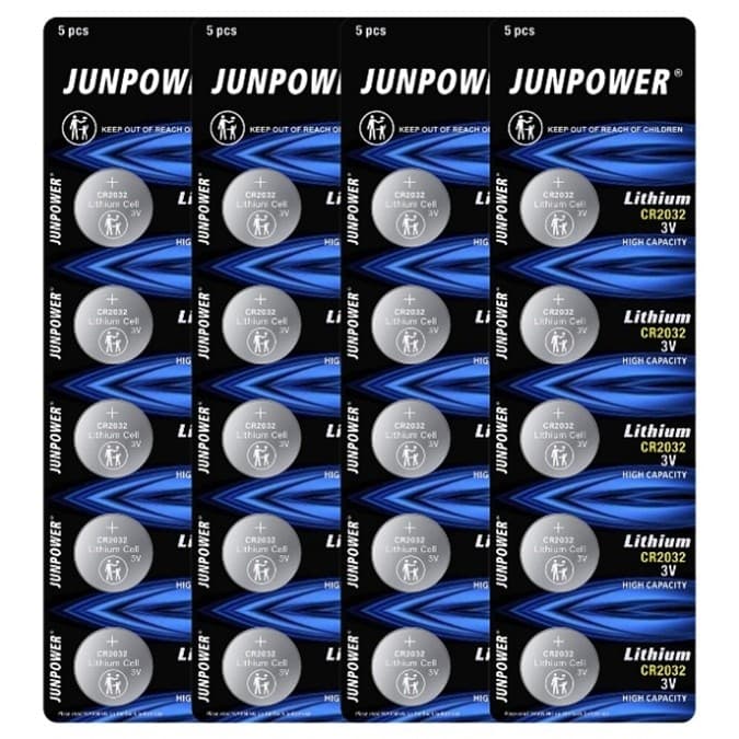 Recalled Junpower CR2032 Batteries — The lithium coin batteries are not sold in child-resistant packaging and do not bear…