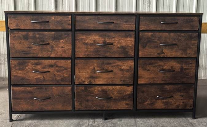 Recalled Romorgniz 12-Drawer Fabric Dressers — The recalled dressers are unstable if they are not anchored to the wall…