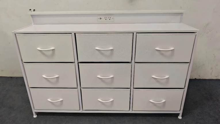 Recalled DUMOS Nine-Drawer Dressers — The recalled dressers are unstable if they are not anchored to the wall, posing…