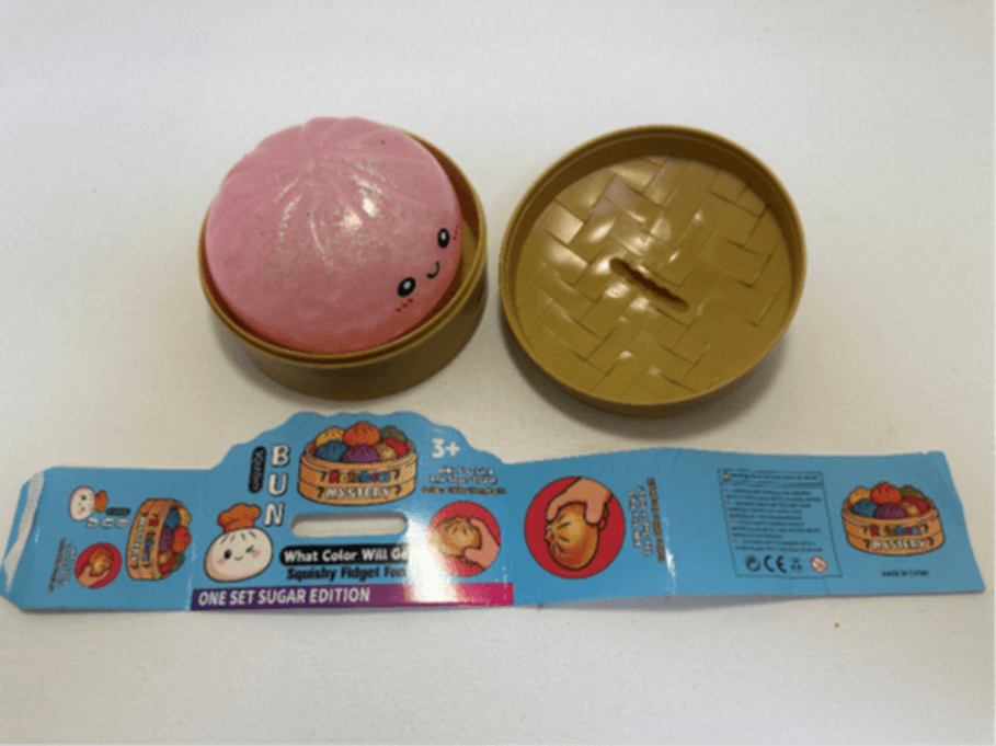 Recalled Rainbow Mystery Squishy Bun Toys: The squishy bun toys violate the mandatory safety standard for toys because the…