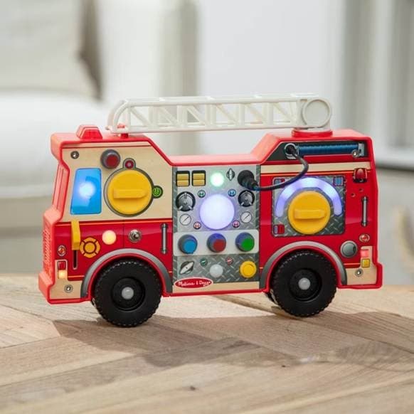 Recalled Lights & Sounds Fire Truck Activity Board: The fire hose port can come loose and detach, posing a risk of serious…